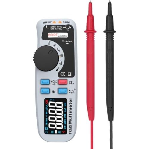 ADM92/ADM92CL BSIDE Digital Multimeter 6000 Counts Auto-Ranging Mini Multi Meter Voltmeter Ohmmeter with TRMS Backlight