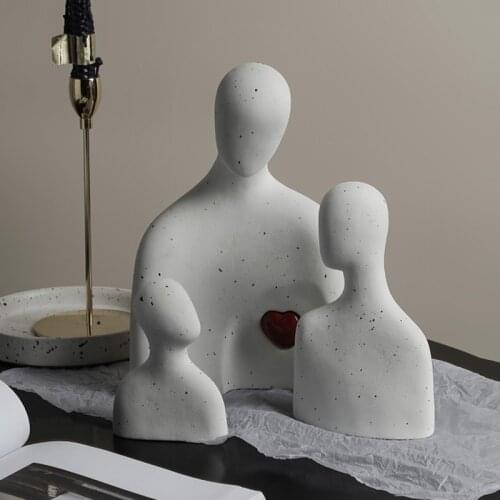Decorations for Home Desk Decoration Modern Living Room Decoration Character Sculpture Nordic Christmas Decorations Gift of Love