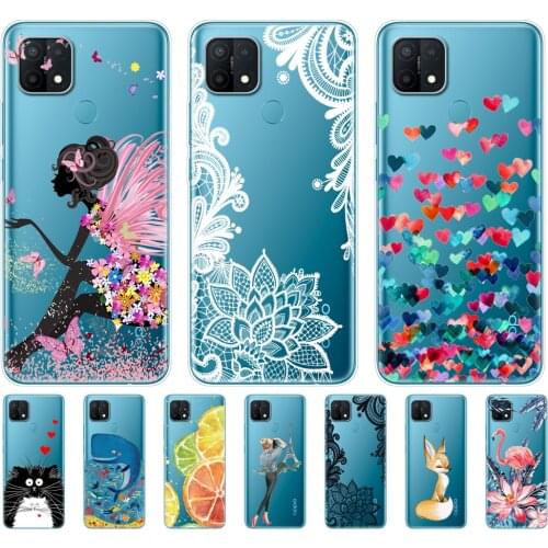 For OPPO A15 Case For OPPO A15S Back Silicon Soft TPU Phone Cover For OPPOA15 CPH2185 A 15 S CPH2179 Bumper 6.52" Fundas Shell
