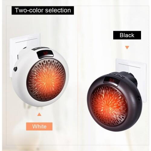 Fan Heaters Electric Mini Portable With Remote Fast Heat Thermostat Wall Mount Home Office Bedroom Room Warm Air Heater QN02