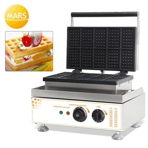 MARS Commercial 110V 220V Electric Mini Waffle Maker Belgium Waffle Cake Making Machine Baker in Snack Machinery