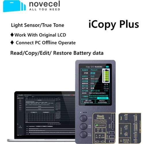 QIANLI iCopy Plus Photosensitive Original Color Battery Repair Programmer For iphone 7 8 8P X 11 pro Max LCD Screen Photometer