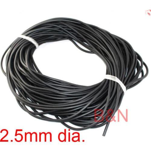 2.5mm diameter FPM FKM RUBBER STRIP Fluoro Rubber round bar, o type Viton Seal strip anti corrosion Fluorous Viton rubber rod