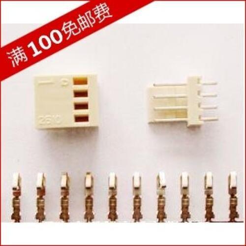 Connector 2510 kf2510-4p 2.54mm 100 set