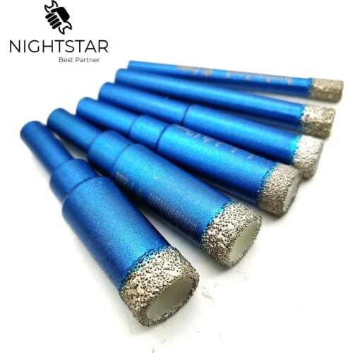 Krachtige 1Pcs Dry Vacuum Brazed Diamond Drilling Core Bits Ceramic Tile Hole Saw Granite Marble Drill Bits 6 8 10 12 14 16mm