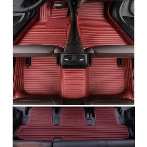 Best quality! Custom special car floor mats for Cadillac Escalade ESV 2013-2007 6 7 seats waterproof carpets for Escalade 2010
