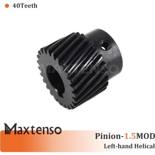 MAXTENSO 1.5mod modulus gear pinion left-hand helical teeth 40T Precision Spur Gear keyway Engraving machine CNC motor parts