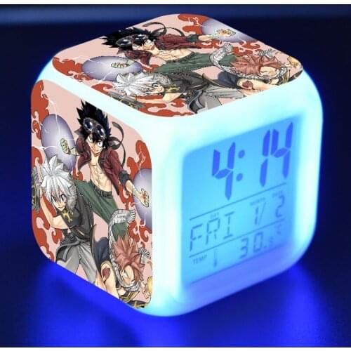 Model Edens Zero LED Alarm Clock 7 Colors Change Touch light Anime Figure Toys for boys