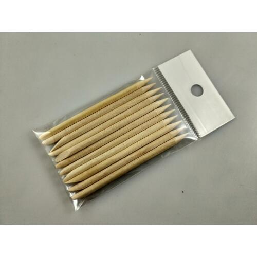 10X Nail Art Orange Wood Stick Cuticle Pusher Remover for nail art care Manicures nail tools 7.5cm