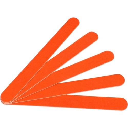 10Pcs Wooden Nail File Orange Nail Buffer Block 180/240 lime a ongle professional UV Gel Polish Nail Salon Tools Strong Stick