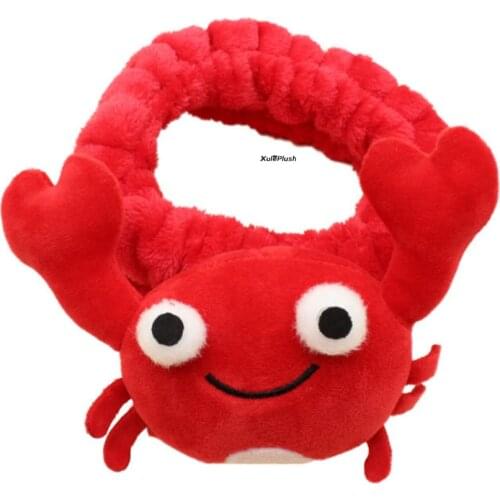 12*8CM Approx. Crab Stuffed Toy , Kids Keychain Pendant Animal Gift Plush Doll