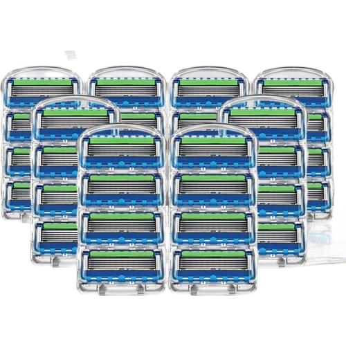 Mens shaver Razor Blades Fit Gillette Fusion 5 For Men Shaving Safety Manual Machine Replacement New Heads Straight blade