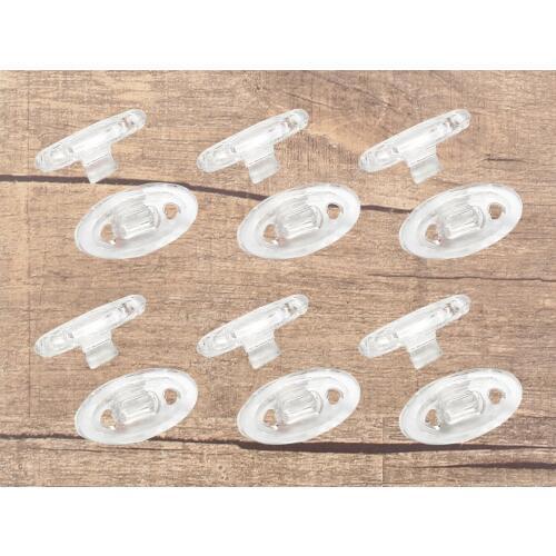 Vonxyz Replacement Clear Nose Pads for for-Oakley Splinter Frame Varieties