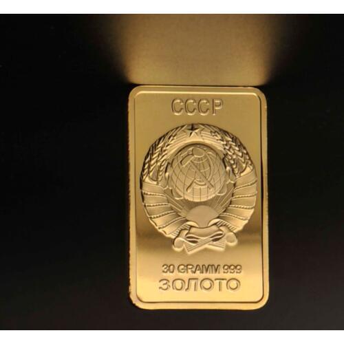 1pcs/lot Hot sale coin of Russia medal home decor soviet souvenir USSR bullion Russian CCCP gold bars coins collectibles