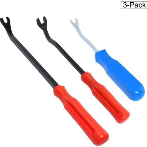 3pcs Auto Door Upholstery Remover Car Buckle Starter Fastener Pry Removing Tool Disassemble Trim Clip Plier Repair Removal Tools
