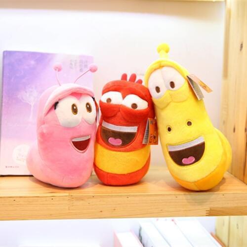 3pcs/lot Korean Anime Funny Insect Slug Creative Larva Plush Toy Cute Stuffed trick Worm Dolls Children kid Birthday Gift Hobby
