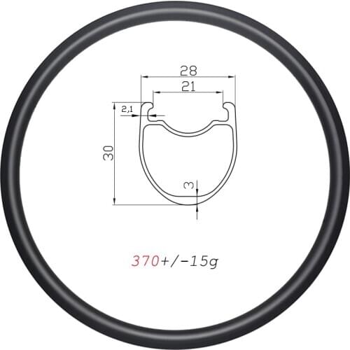 370g SUPER LIGHT 30mm deep road bike carbon rims 700C tubeless clincher V brake 28mm wide 21mm inner 16H 18H 20H 21H 24H 28H 32H