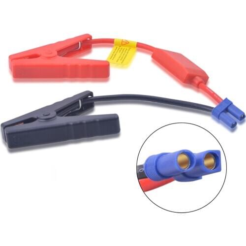 Emergency Jump ead Adapter Cable Battery Alligator Clamps Clip with EC5 Plug Socket for Car Trucks