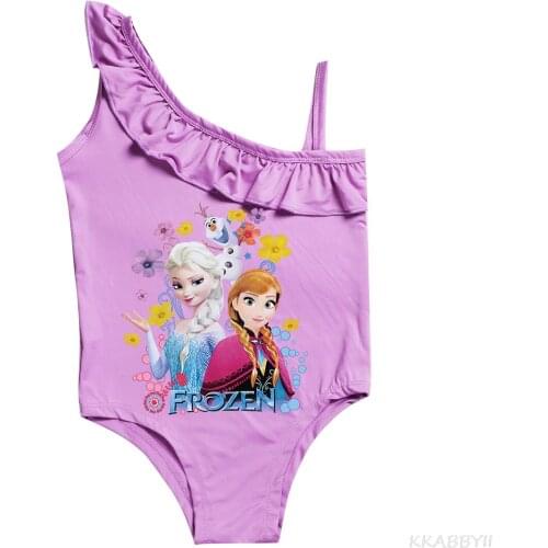 Girls Swimwear 1~8Years Children Swimsuit One Piece Cartoon Girls Swimsuit Kids Bathing suit Beach wear
