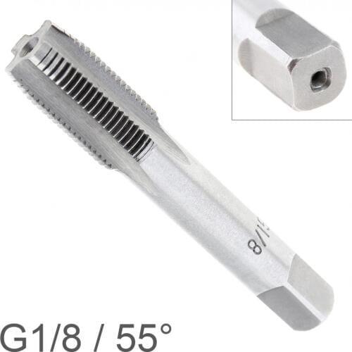 G1/8 55 Degrees High Speed Steel G Thread Tap Attack Pipe Plate Hand Tapping Materials Thread Repair Machine Tapping