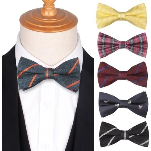 Cartoon Bow Tie For Men Women Classic Suits Striped Bowtie For Party Wedding Mens Plaid Bowties Cravats Boys Bow Ties Neck Wear