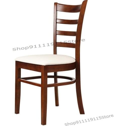 Classic Family Chair Comfortable Solid Wood Back Dining Chair All Solid Wood Dining Table And Chair
