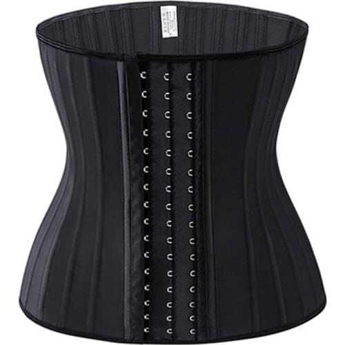 Women Corset Body Shaper Waist Trainer Underbust Modeling Strap 25 Spiral Steel Bones Slimming Belt Fat Burner Bustier