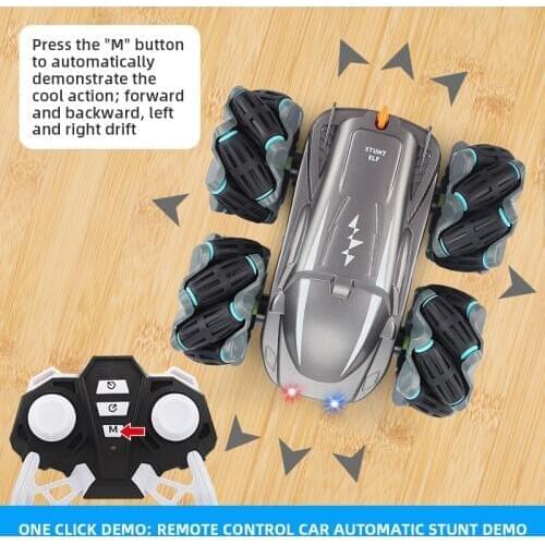 RC Drift Stunt Car 4WD Radio Control Climbing 360 Rotate RC Car Toy High Speed Climbing Off-Road Vehicle Gifts Toys kids gift