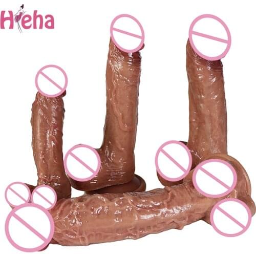 Soft Big Penis Realistic Dildos for Women Lesbian Toy Huge Fake Dick Silicone Dildo Females Masturbation Adult Erotic Sex Tools