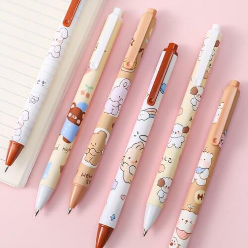 Cartoon Gel Ink Pens Set Cute Writing Pens Pens Stationery Office School Supplies For Student UY8
