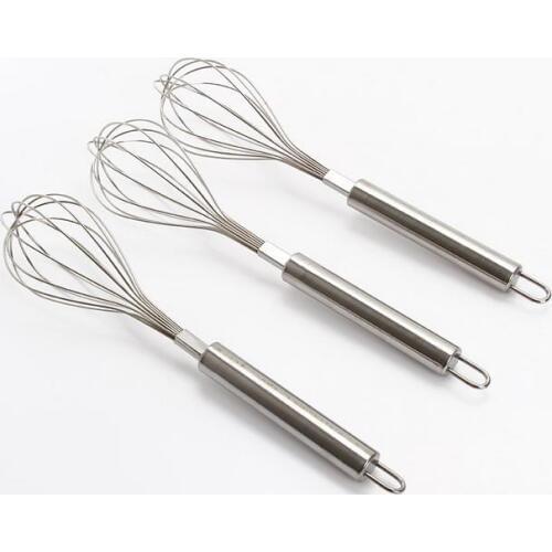 Stainless Steel Egg Beater Butter Cream Stirrer Kitchen Gadgets Cooking Tools in Egg Stiring can be hang up 2 Pieces/Lot