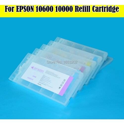 NEWEST Replacement Ink Cartridge T511-T516 For Epson 10600 10000 Printer With Show ink Level Cartridge Chip