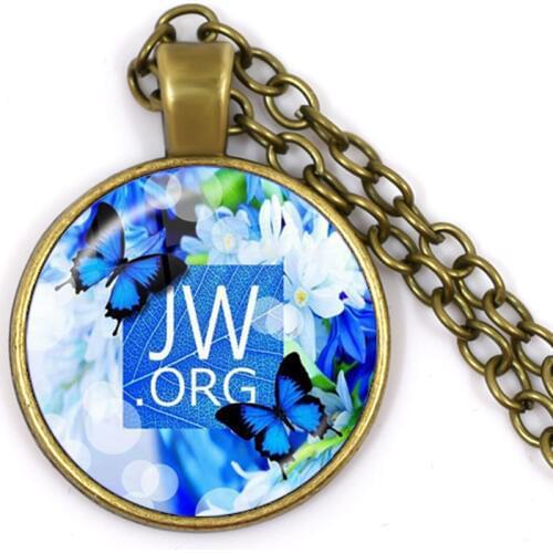 2020 New Arrival JW.ORG Necklace Steampunk Jehovahs Witnesses Pendant Glas Cabochon Sweaterchain Jewelry Catholicism Gift