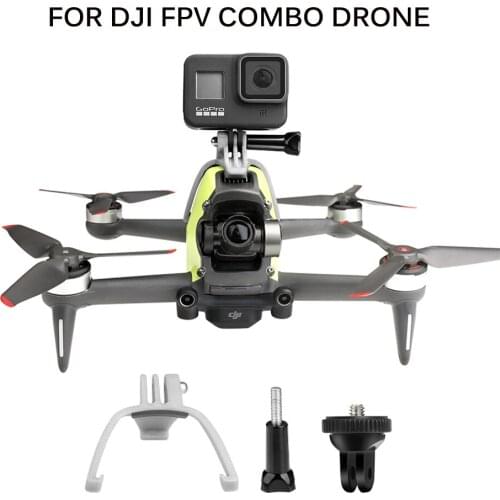 Expansion Bracket Adapter for DJI FPV Combo Drone Extension Camera Holder for Gopro/osmo action/osmo pocket/Insta360 Accessories