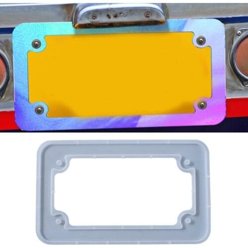 License Plate Frame Resin Mold Car License Plate Protective Cover Silicone Mould