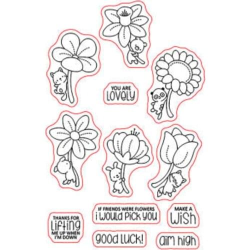 Transparent Clear stamp and cutting dies DIY Silicone Seals Scrapbooking / Card Making/Photo Album Decoration
