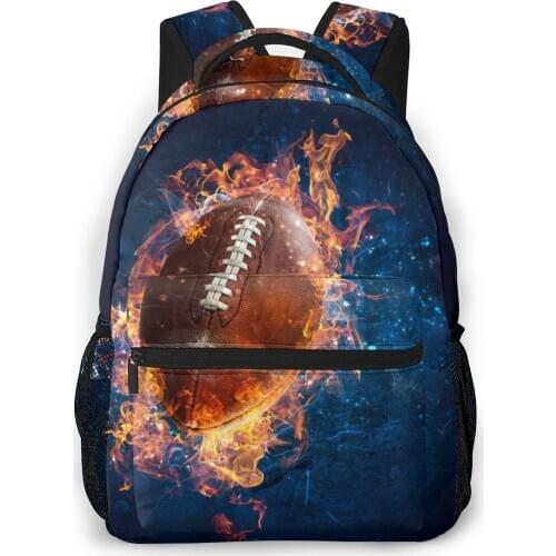 2020 New Style Backpack Boy Teenagers Nursery School bag American Fire Football back to school bag