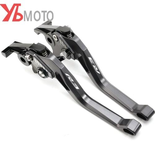 With Logo Fits For YAMAHA R3 YZFR3 2014-2019 2020 2021 Motorcycle Aluminum Brake Clutch Levers