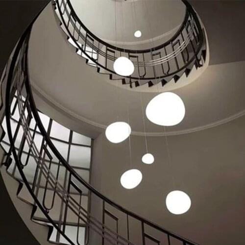 Nordic Modern Moon Chandelier Restaurant Lighting Net Red Bedroom Round Spherical Planet Chandelier Moon Light Hanging Lights