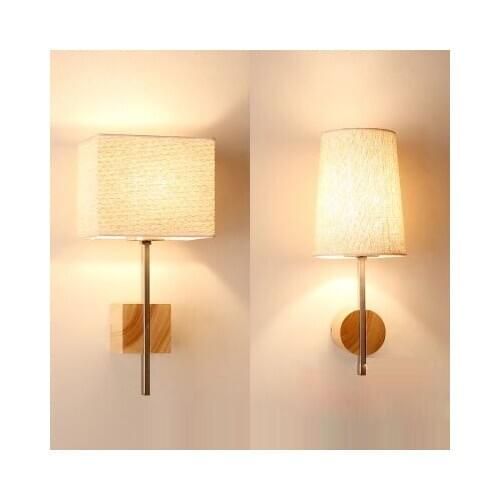 Oak Modern E27 wooden Wall Lamp Lights For Bedroom Home Lighting,Night Wall Sconce solid wooden wall light Luminaria Lamparas