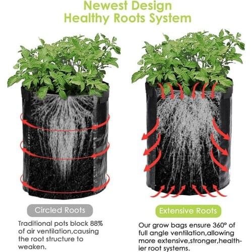 Home Plant Grow Bags Garden Potato Pot greenhouse Vegetable Growing Bags Vertical Garden Bag Seedling