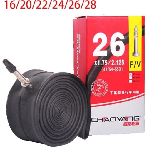 2pcs Bicycle Inner Tube Tyres Road MTB Bike Interior Tire Butyl Rubber Bicycle Tube For Bike Tire 16/20/22/24/26/28 x1.5/1.75