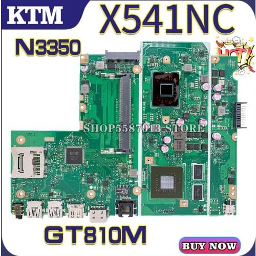 X541N for ASUS X541NC A541N R541N F541N A541NC laptop motherboard mainboard 100% test OK N3350 cpu GT810M