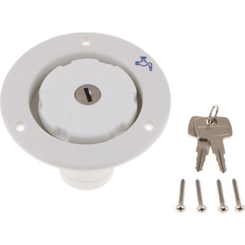 Locking Fuel Tank Cover Gas Lid Filler Cap With Lock For Boat RV Truck