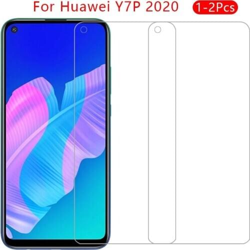 Protective glass for huawei y7p 2020 screen protector tempered glas on y 7p 7 y7 p film huawey huwei hawei huawe huawai huawi 9h
