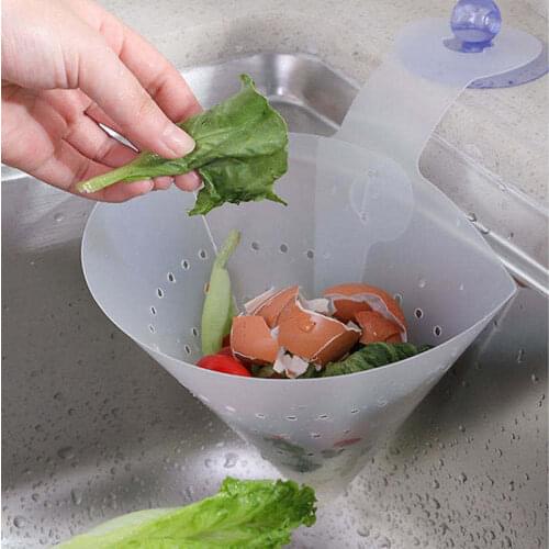 1Pcs Kitchen Sink Strainer Suction Cup Self-standing Drain Sink Filter Foldable Sink Stopper Sponge Dry Holder Rack Organizer