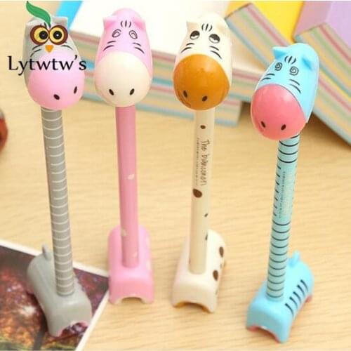 1 Piece Ballpoint Pen For School Office Cute Kawaii Supply Creative Stationery Freebie Chancery Cartoon Donkey Novelty Funny