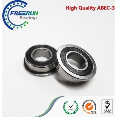 10PCS F695-2RS 5*13*4 mm 5x13x4 ABEC-3 Flanged Miniature F695 RS Ball Bearings For VORON Mobius 2/3 3D Print
