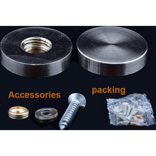 200PCs/lot 18mm Diameter DHL Free Shipping Copper Flat Material Decorative Covers Screws Caps for Fasteners Mirrors Wholesale