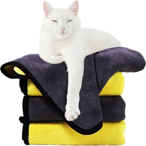 30cm*60cm Nanofibers Dog Cat Puppy Towel Microfiber Strong Absorbing Water Bath Pet Towel Dry Hair Dog Towels Pet Accessories
